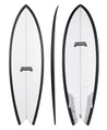 Deathless Butt Jaw Fish Surfboard Black White