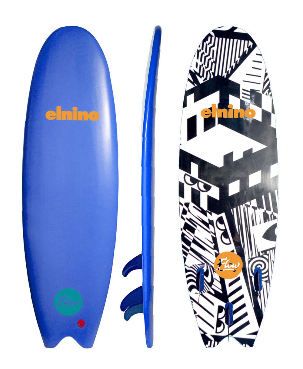 Elnino 'Fish' Softboard Surfboard for Kids and Beginner Surfers 5