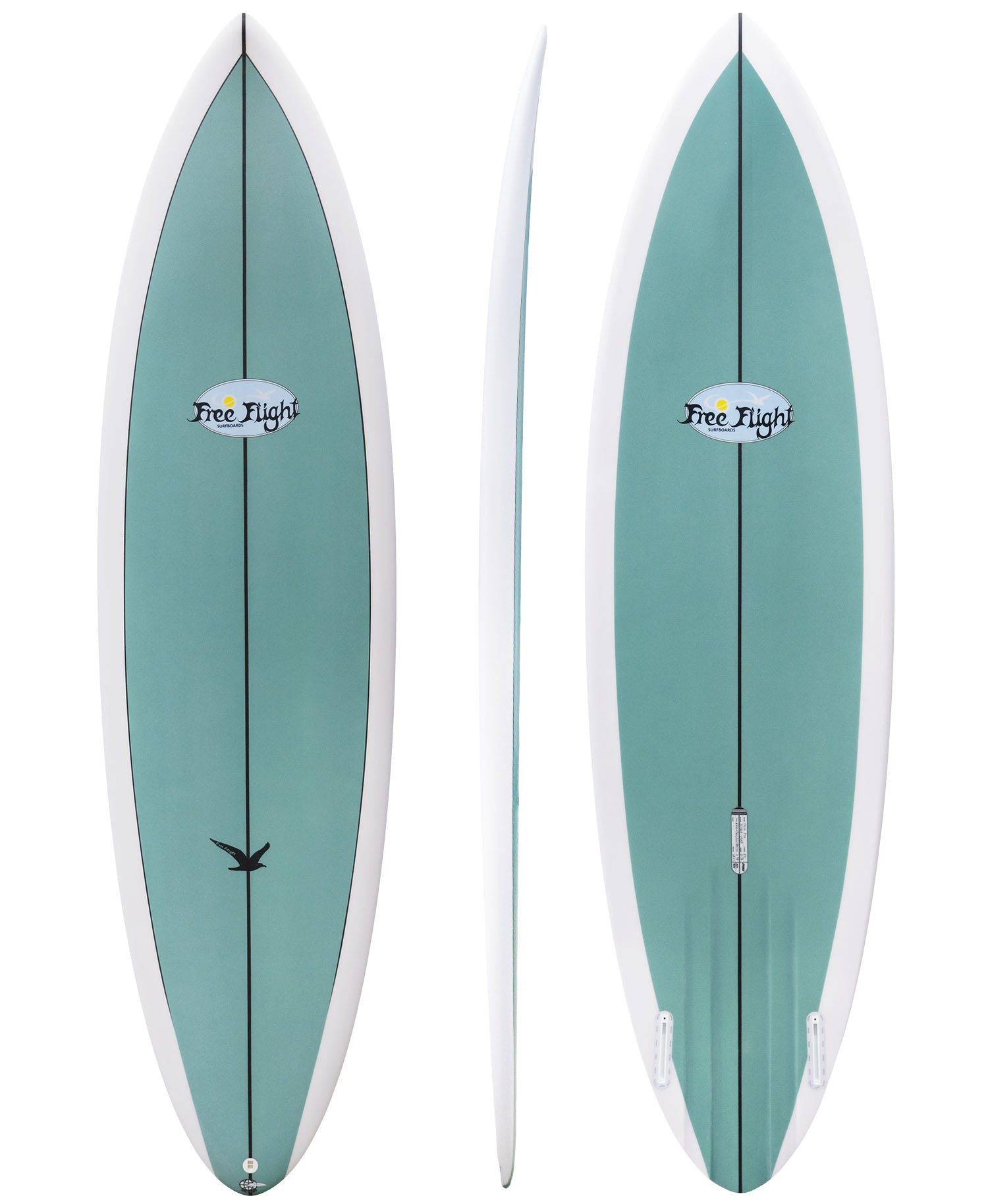 FREE FLIGHT 'TWIN PIN' SURFBOARD