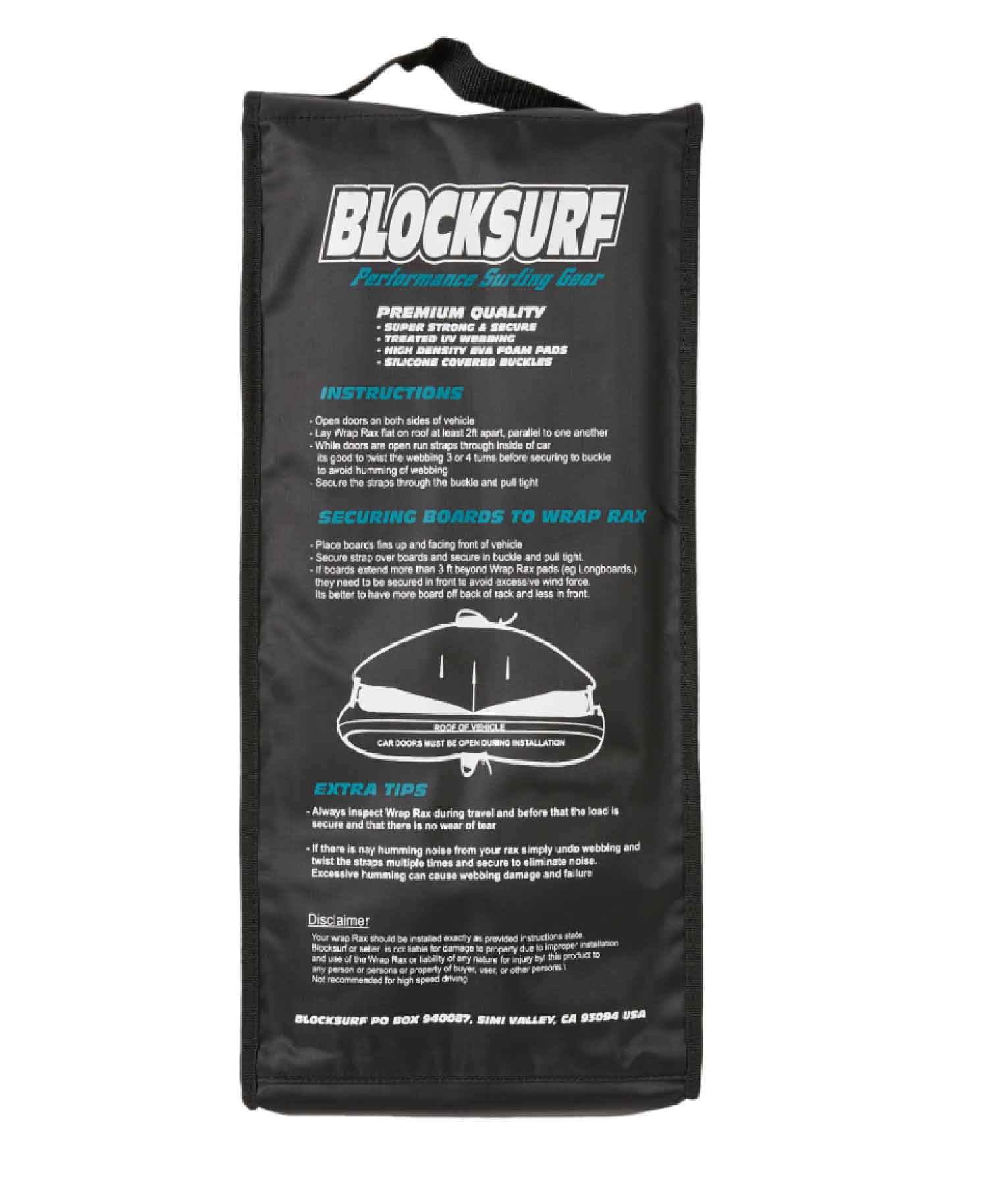 Blocksurf Car Roof - Wrap Rax Surfboard Bike and Car Racks – Sideways