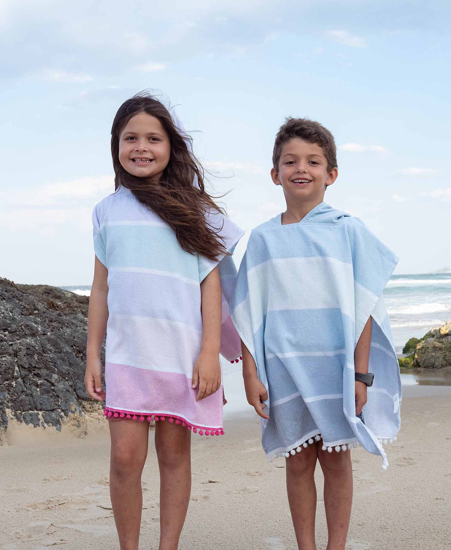 Cotton Beach Youth Towel Poncho Youth HoodedTowel – Sideways