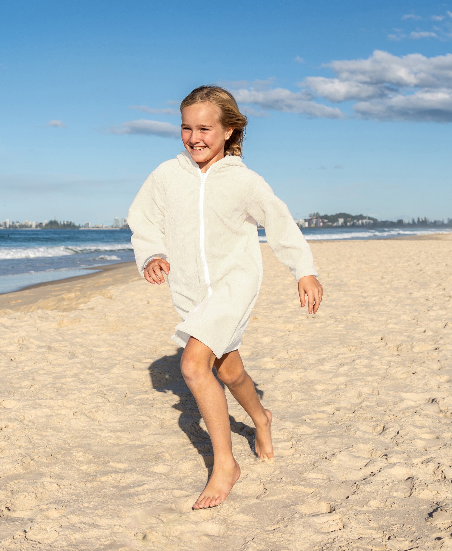 RETRO GROOVE YOUTH ZIP TOWEL PONCHO