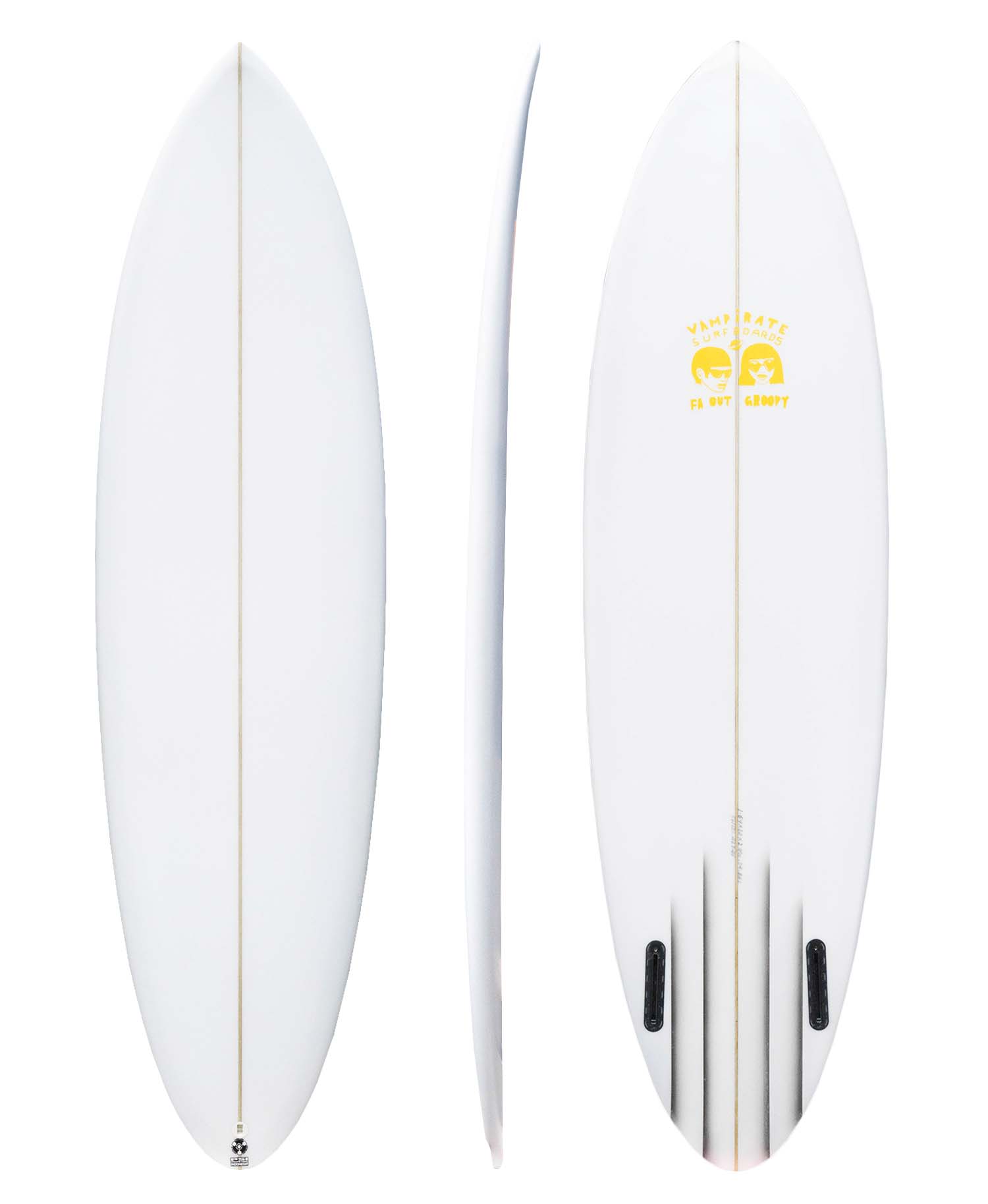 VAMPIRATE 'FAR OUT GROOVY' TWIN SURFBOARD