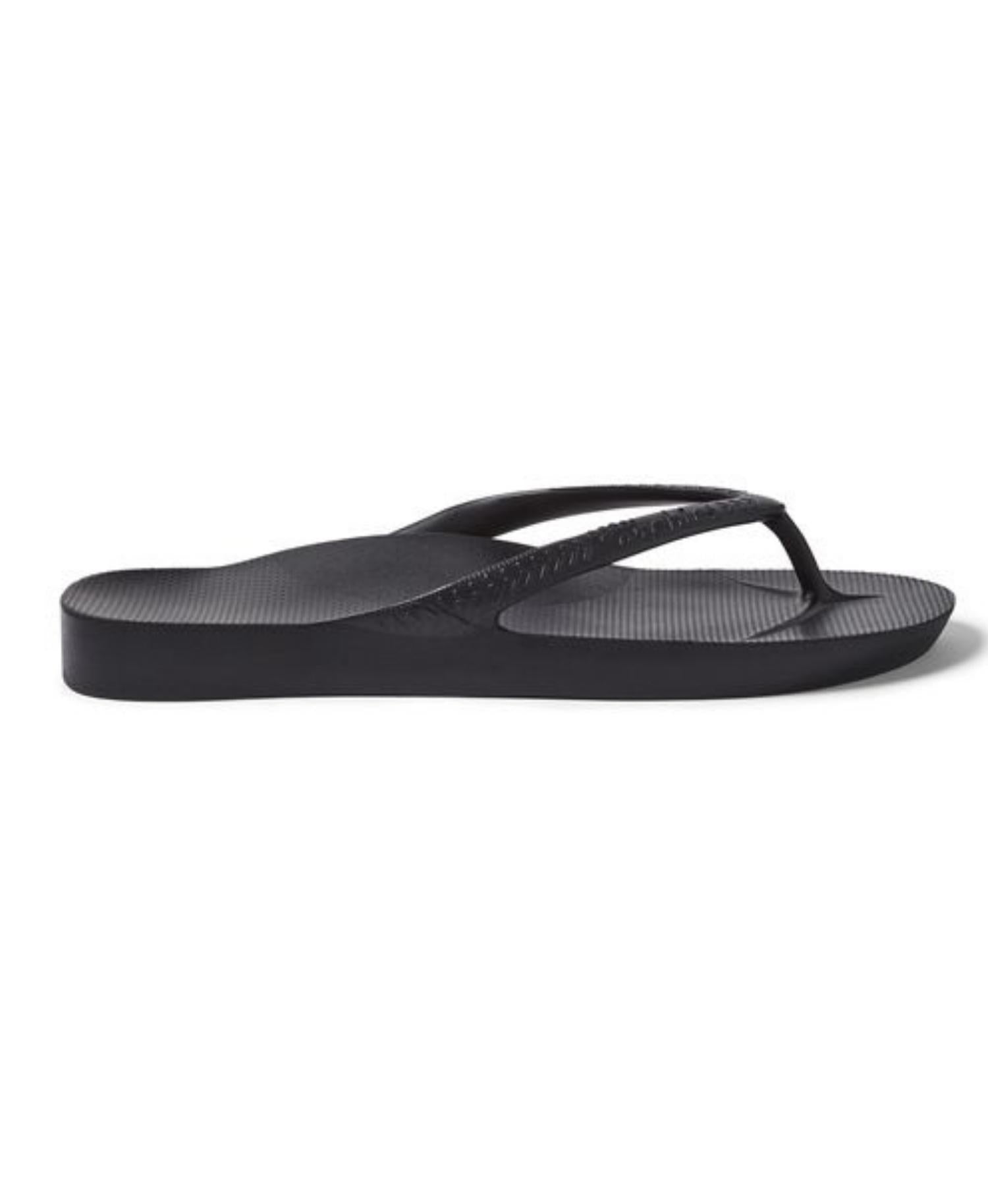 Archies - Black Arch Support Thongs – Sideways