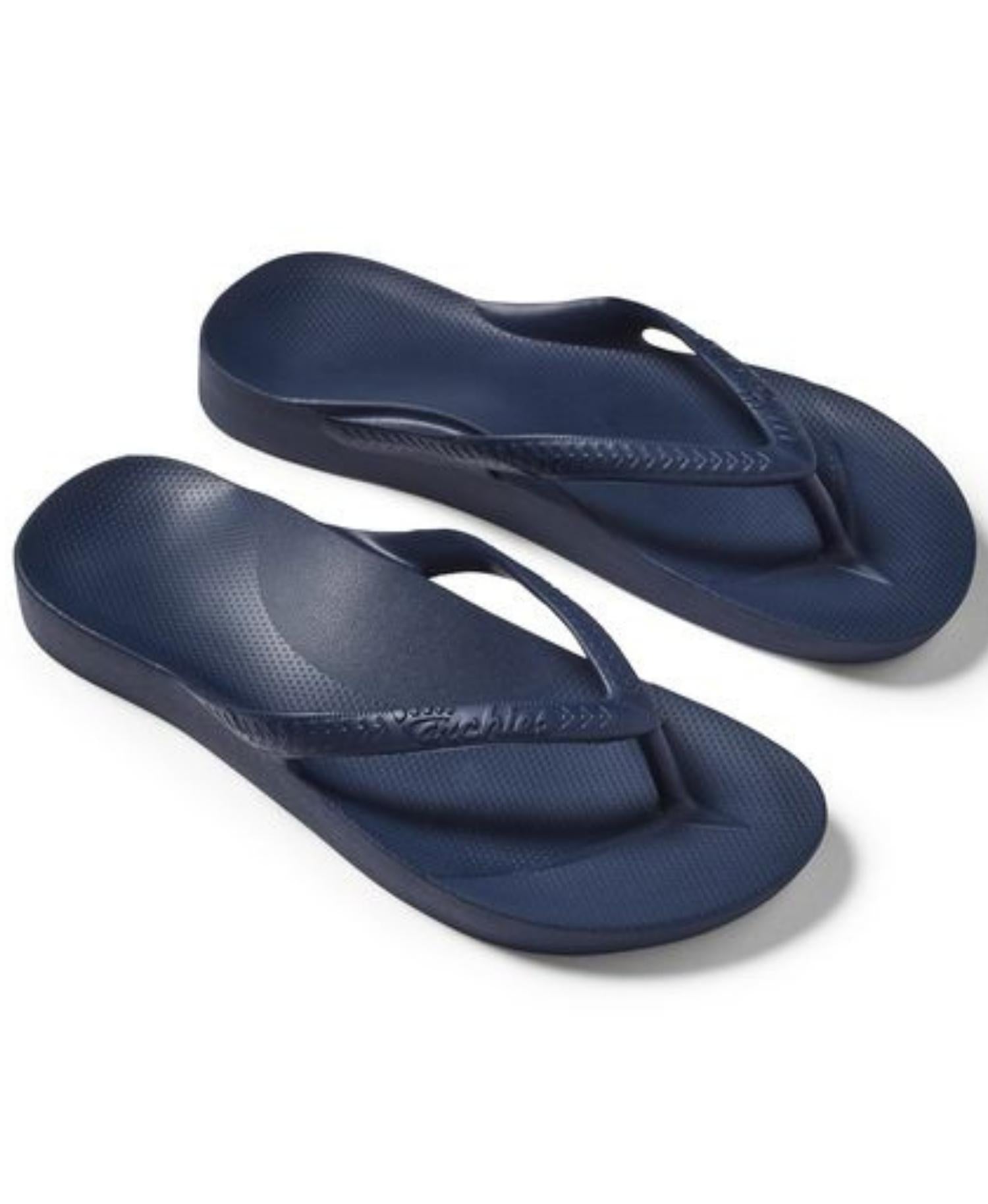 ARCHIES - NAVY ARCH SUPPORT THONGS