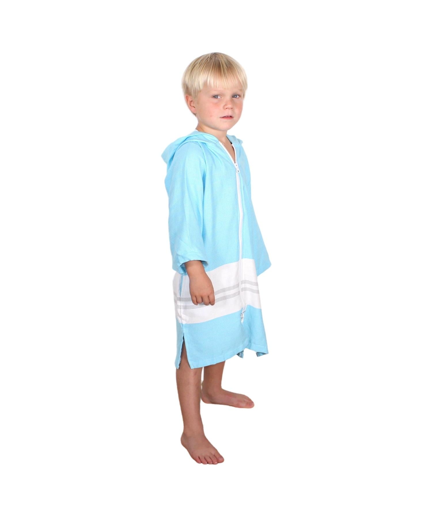 RETRO GROOVE YOUTH TOWEL PONCHO - HOODED TOWEL