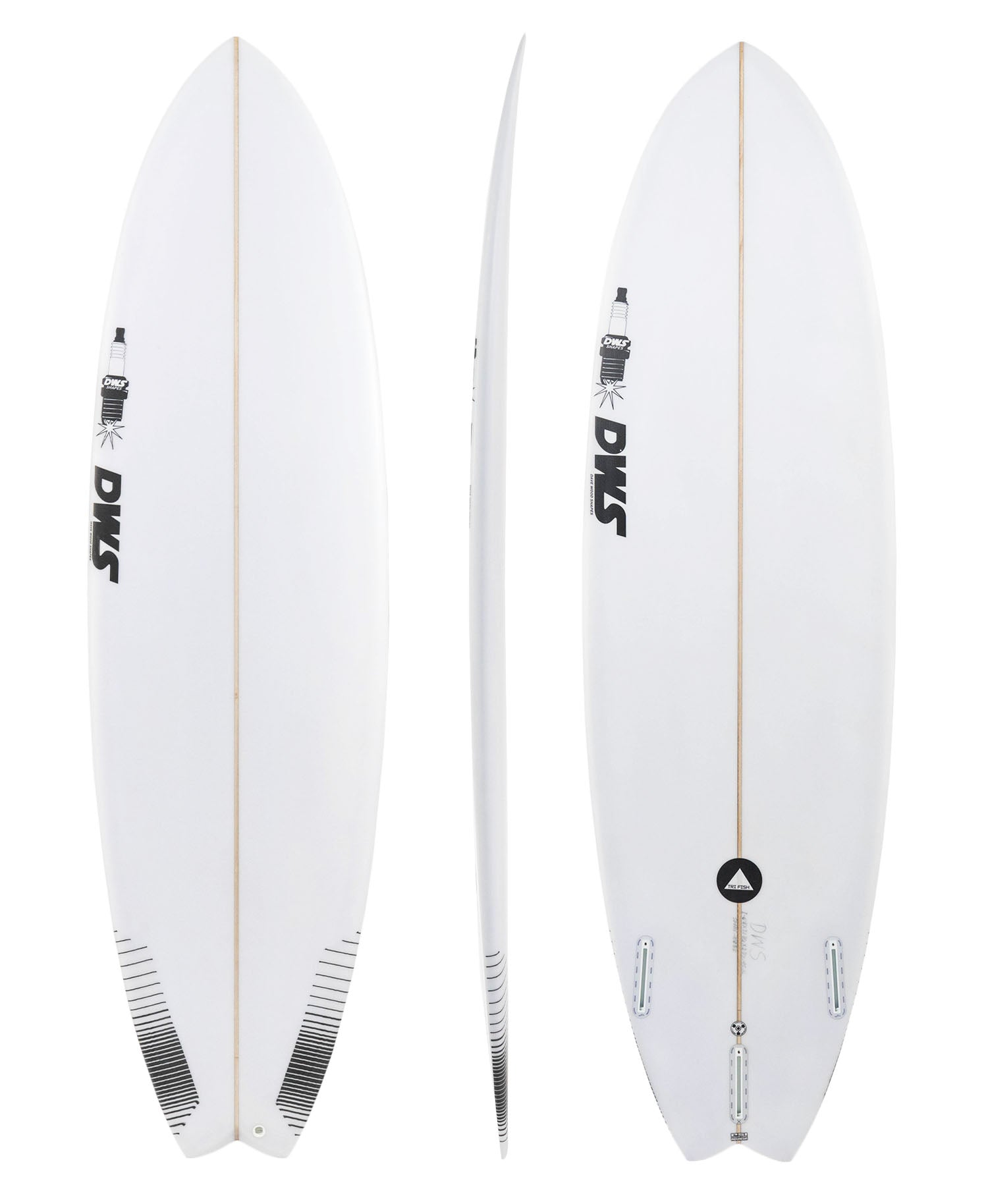 WOODS SURFBOARDS　手渡しのみ Dave Wood Tri Fish Surfboard – Sideways