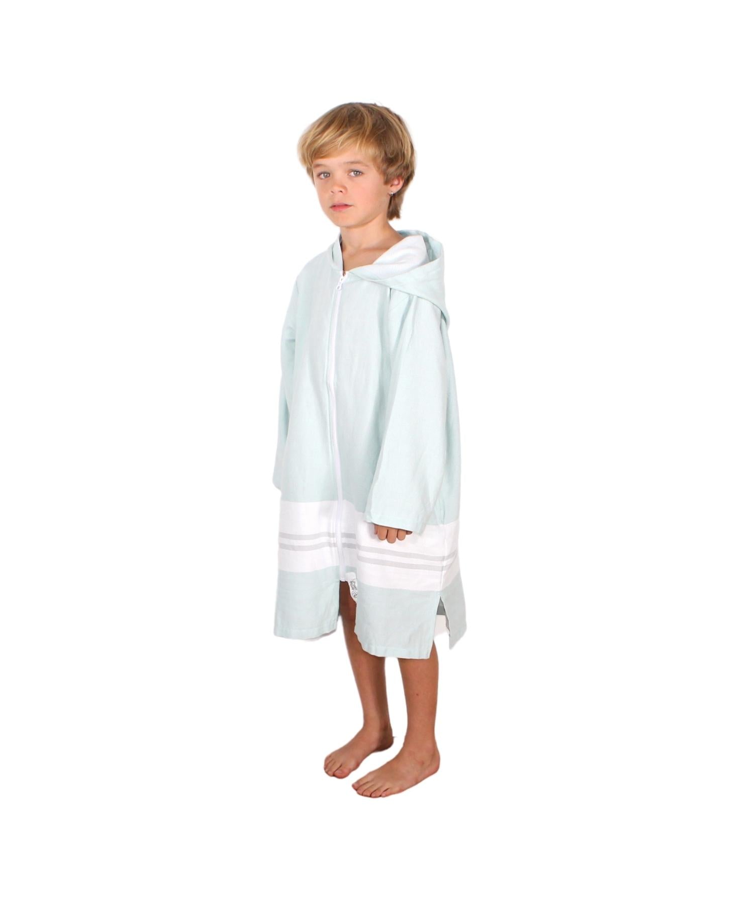 RETRO GROOVE YOUTH TOWEL PONCHO - HOODED TOWEL