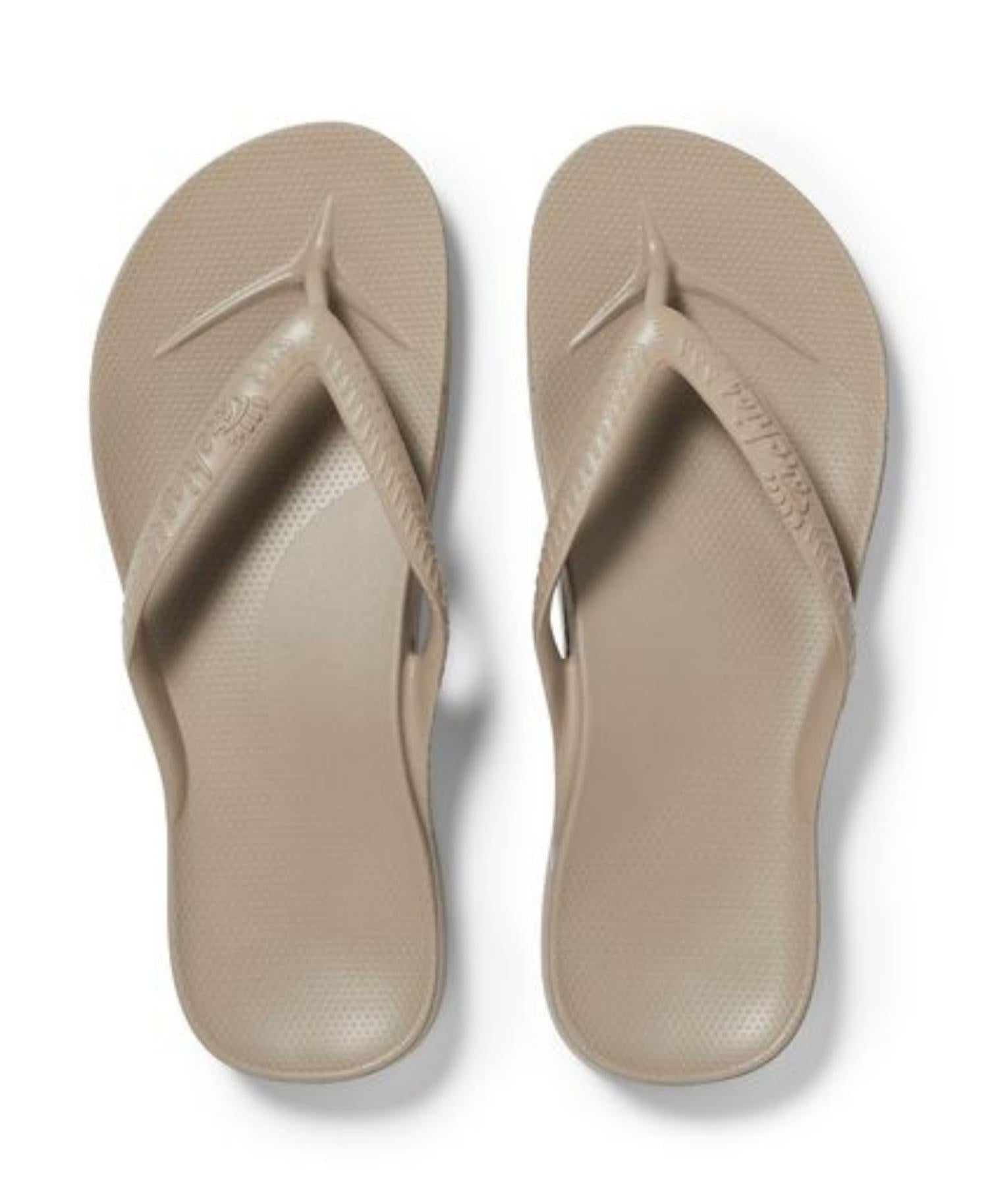 ARCHIES - TAUPE ARCH SUPPORT THONGS